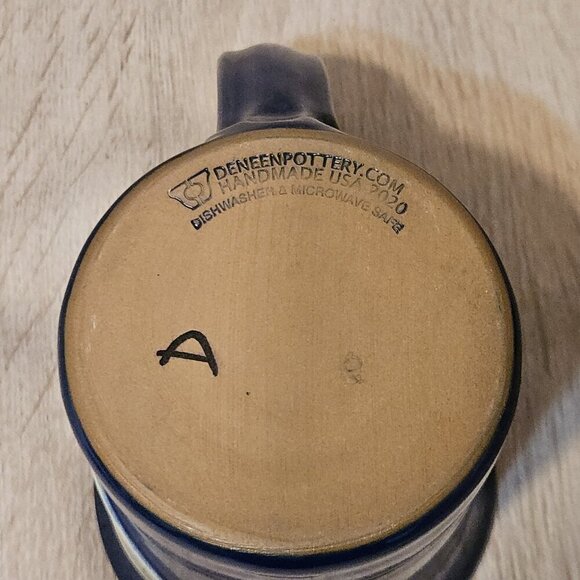 Deneen Pottery Handmade Mug 2020 Blue Bluestone Physician Services - Picture 3 of 4